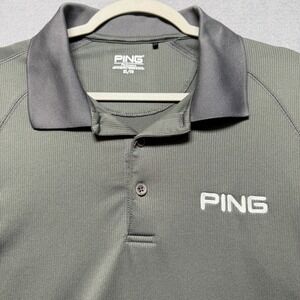 PING Golf Performance Long Sleeve Polo Shirt Men's XL Tall Moisture Wicking